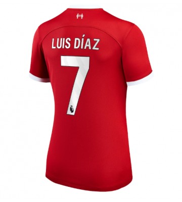 Liverpool Luis Diaz #7 Hemmatröja Kvinnor 2023-24 Kortärmad